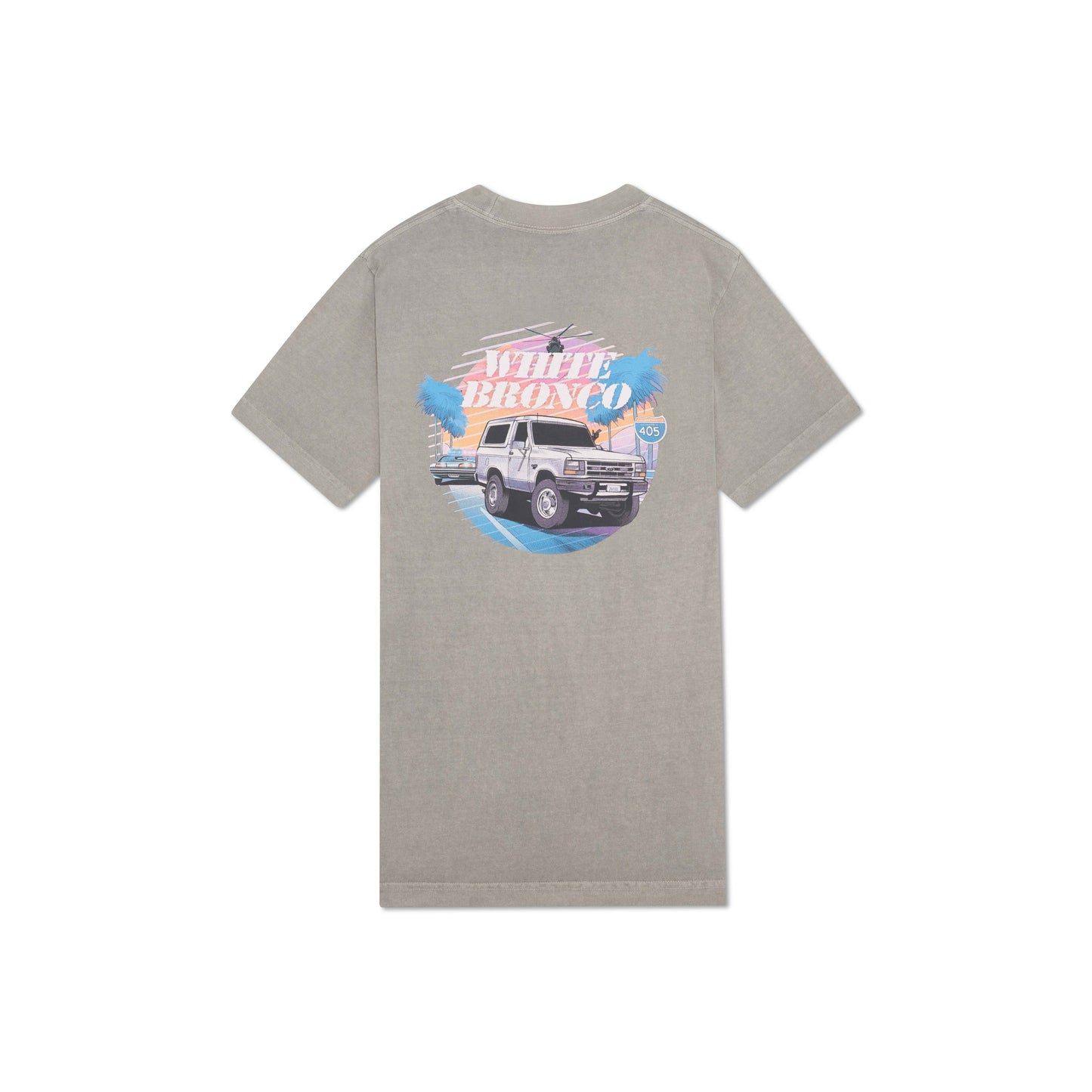 White Bronco Crew Neck T-Shirt